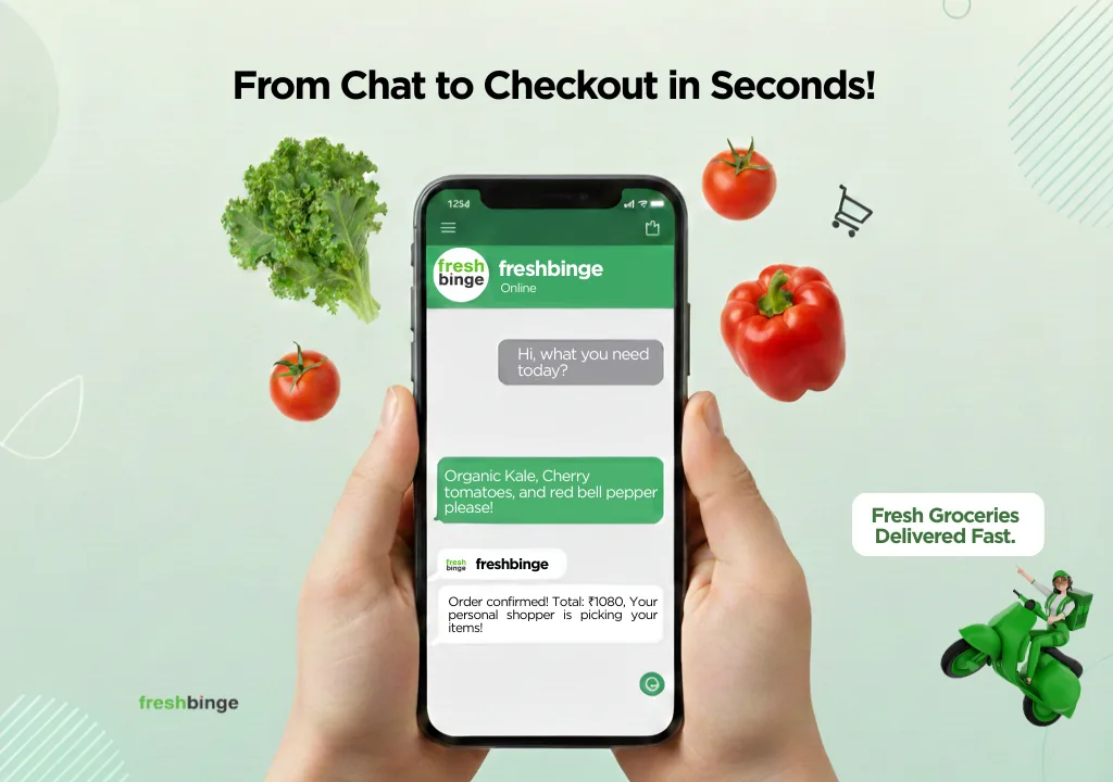 Order fresh Produces on WhatsApp using Freshbinge catalog