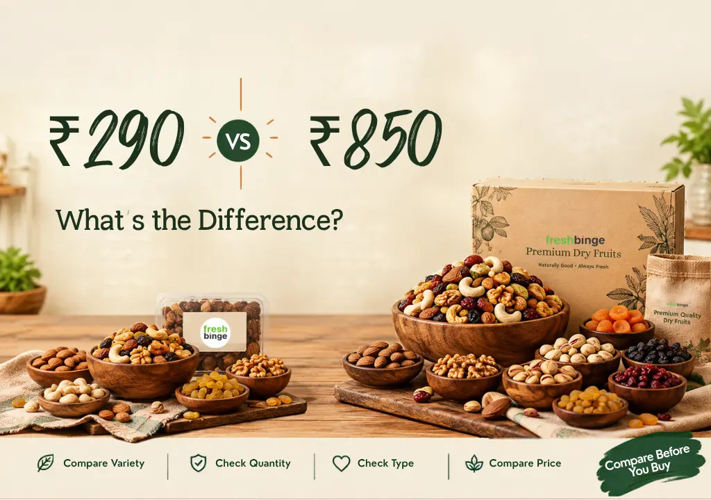Dry fruits price and quality comparison online